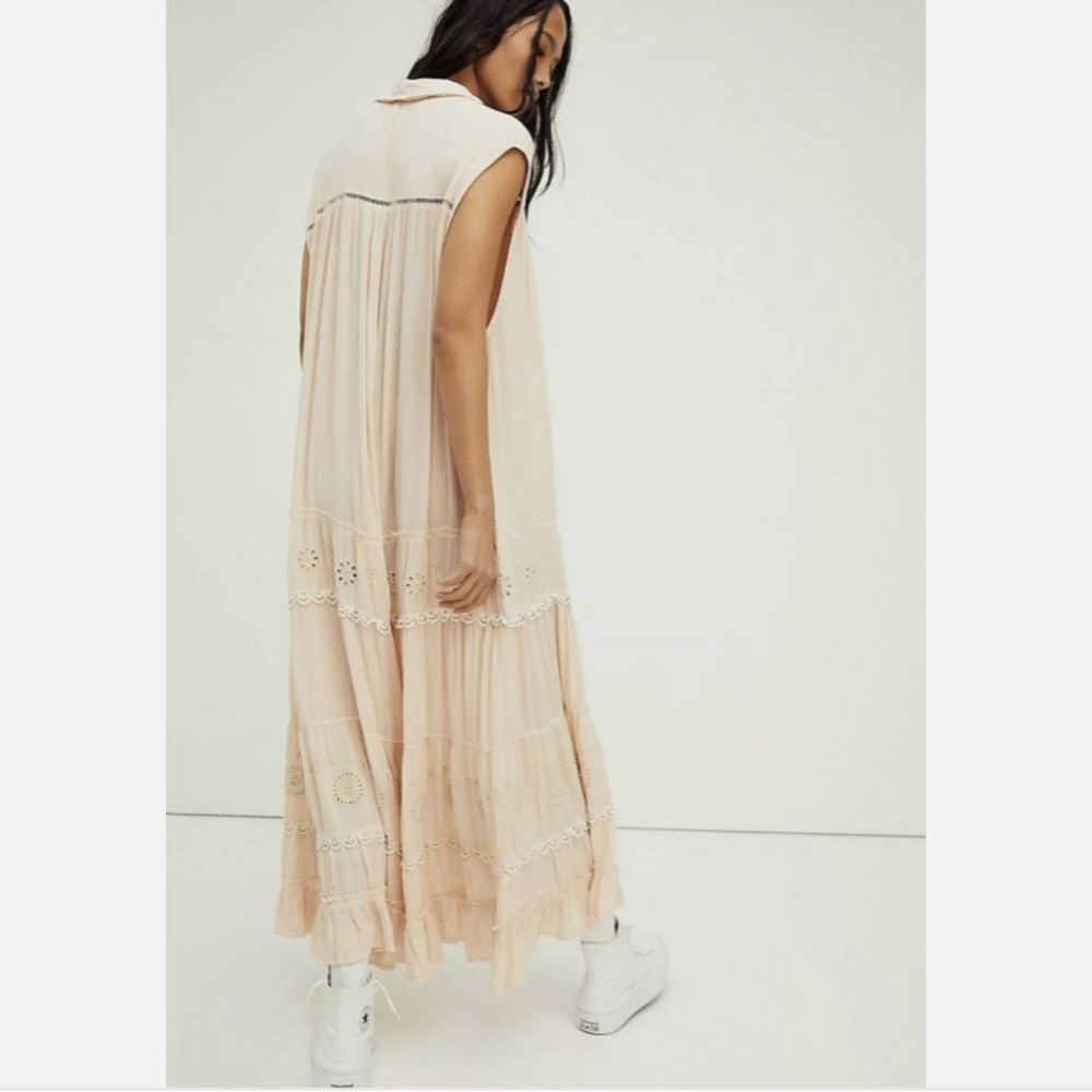 Free People Blush Cream Maxi Dress - Picture 5 of 17